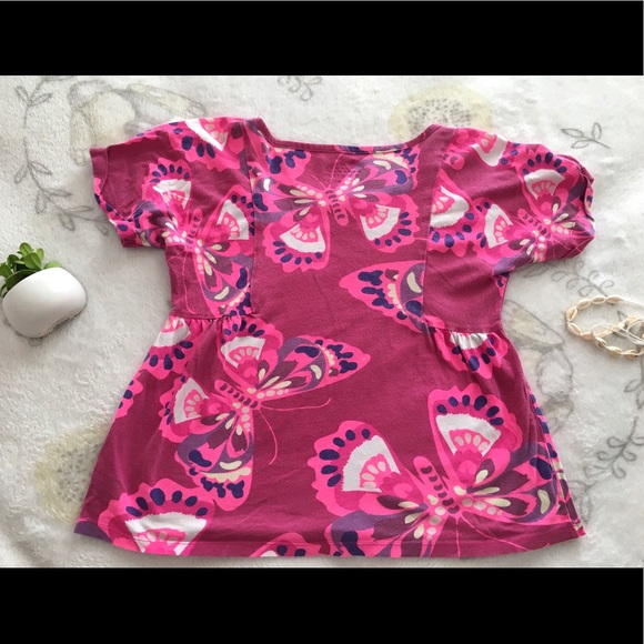 Girls Old Navy Pink Butterfly Shirt Medium(8) 🦋 - Picture 2 of 4